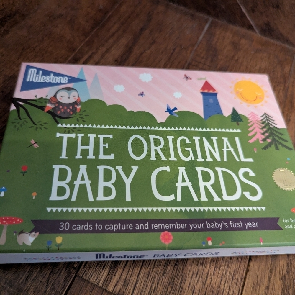 Milestone Baby Cards Set Includes cards covering major milestones